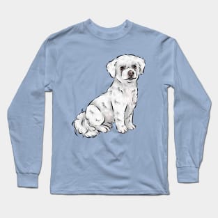 Cute Bichon Frise Dog Long Sleeve T-Shirt